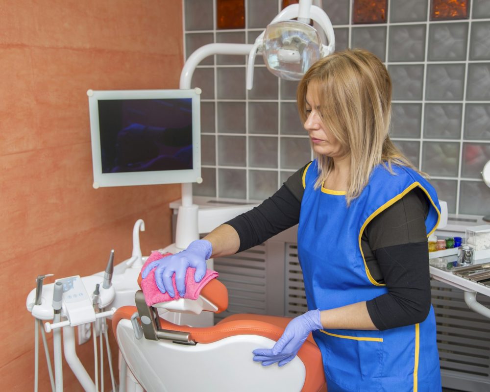 Cleaning of dental office